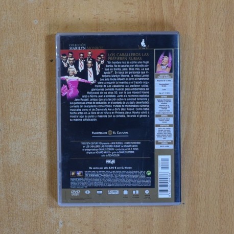 LOS CABALLEROS LAS PREFIEREN RUBIAS - DVD