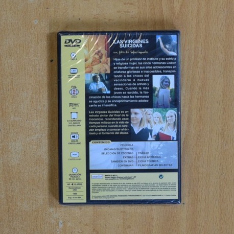 LAS VIRGENES SUICIDAS - DVD