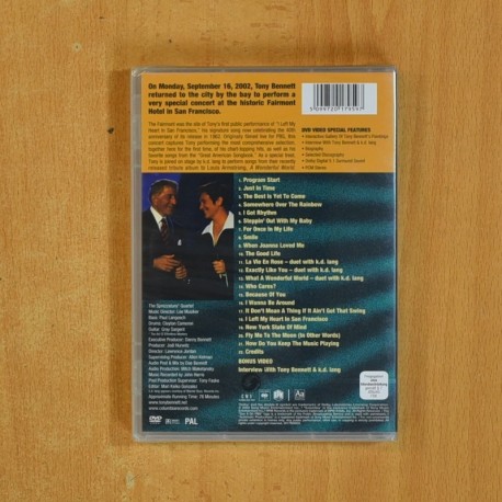 TONY BENNETTS WONDERFUL WORLD LIVE IN SAN FRANCISCO - DVD