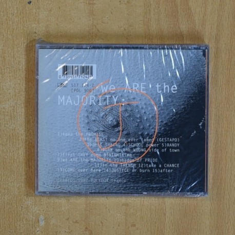 J - WE ARE THE MAJORITY - CD
