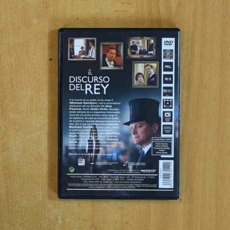 EL DISCURSO DEL REY - DVD