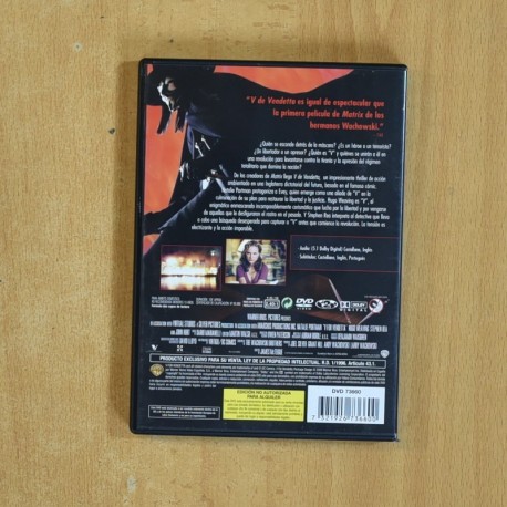 V DE VENDETTA - DVD