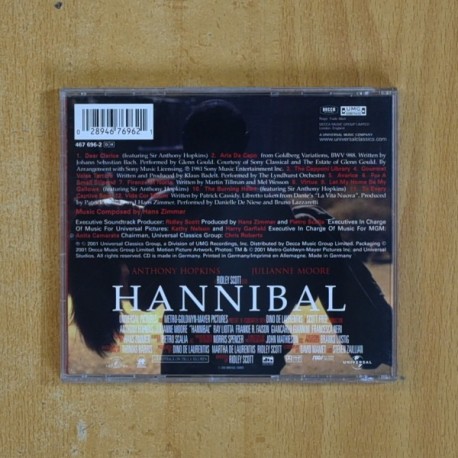 HANS ZIMMER - HANNIBAL - CD