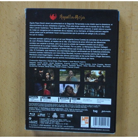 AGUILA ROJA - SEGUNDA TEMPORDA - BLURAY