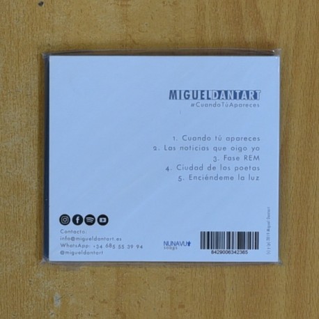 MIGUEL DANTART - CUANDO TU APARECES - CD