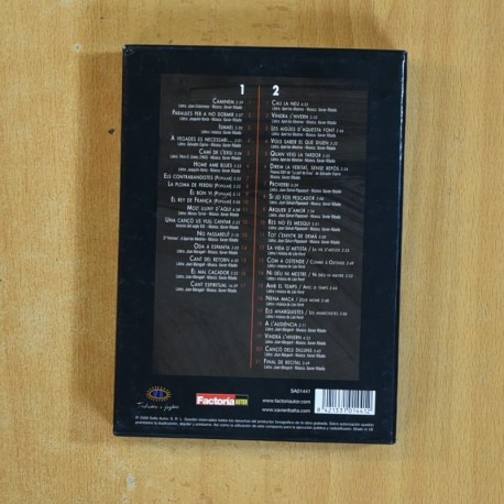 XAVIER RIBALTA - UNA VIDA PER LA CANCO ANTOLOGIA 1963 / 2008 - DVD