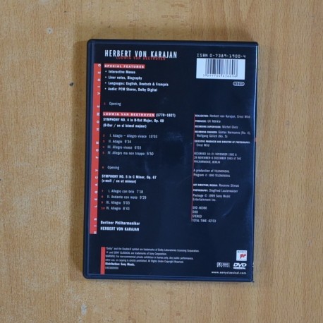 BEETHOVEN SYMPHONIES NOS 4 & 5 - DVD
