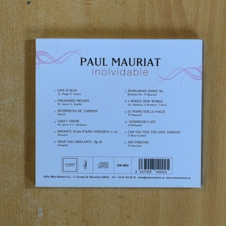 PAUL MAURIAT - INOLVIDABLE - CD