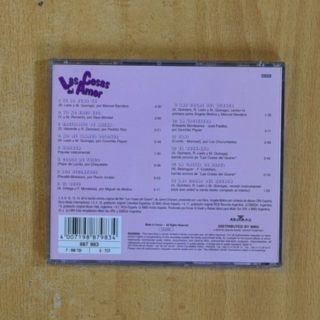 VARIOS - LAS COSAS DEL AMOR - CD