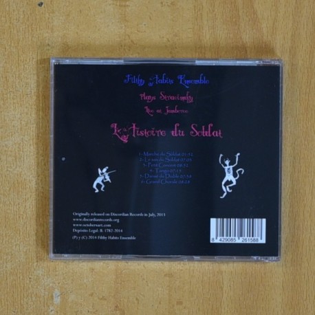 FILTHY HABITS ENSEMBLE - L HISTORIE DU SOLDAT - CD