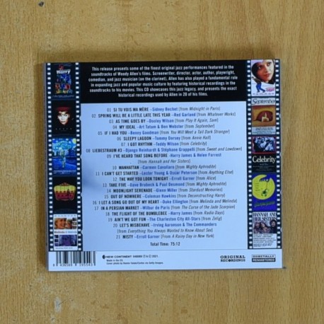 WOODY ALLEN - SWING IN THE FILMS OF WOODY ALLEN - CD