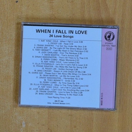 VARIOS - WHEN I FALL IN LOVE - CD