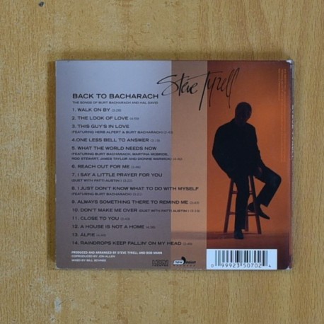 STEVE TYRELL - BACK TO BACHARACH - CD