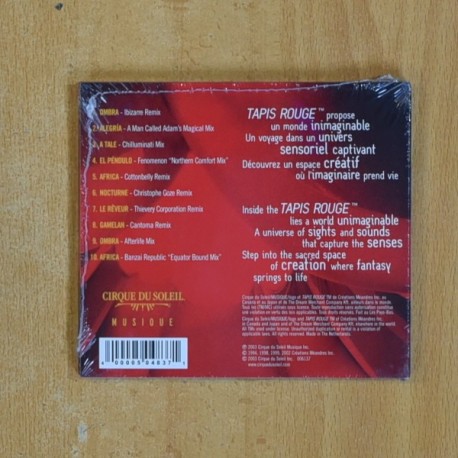 CIRQUE DU SOLEIL - SOLARIUM - CD