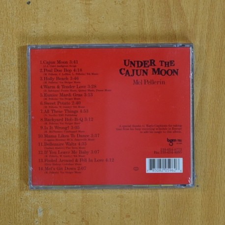 MEL PELLERIN - UNDER THE CAJUN MOON - CD