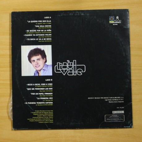 RAUL VALE - TU BOCA LE VA A MI BOCA - LP
