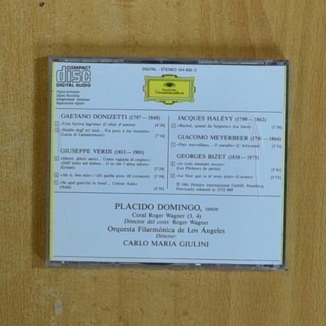 PLACIDO DOMINGO / CARLO MARIA GIULINI - GALA OPERISTICA - CD