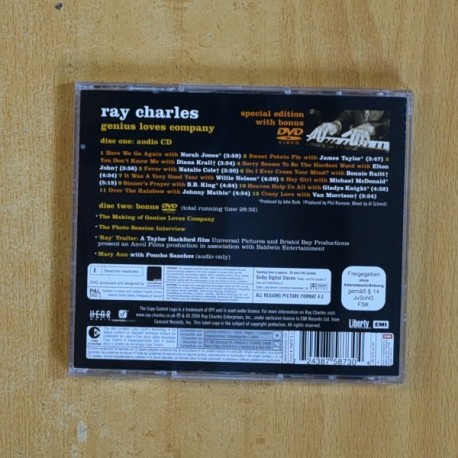 RAY CHARLES - GENIUS LOVES COMPANY - CD