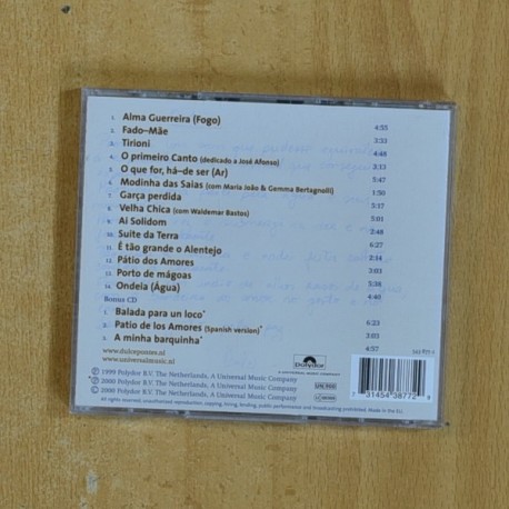 DULCE PONTES - O PRIMEIRO CANTO - CD