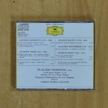 PLACIDO DOMINGO / CARLO MARIA GIULINI - GALA OPERISTICA - CD