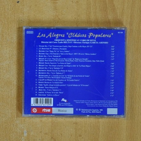 VARIOS - CLASICOS POPULARES LOS ALEGRES - CD