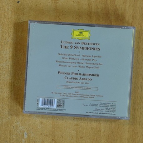 BEETHOVEN - THE 9 SYMPHONIES - CD