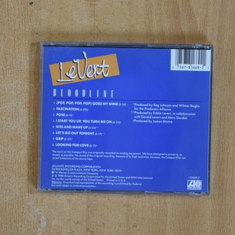 LE VERT - BLOODLINE - CD