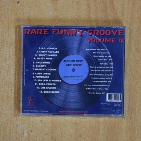RARE FUNKY GROOVE - 80S FUNK MUSIC RARE TRACKS - CD