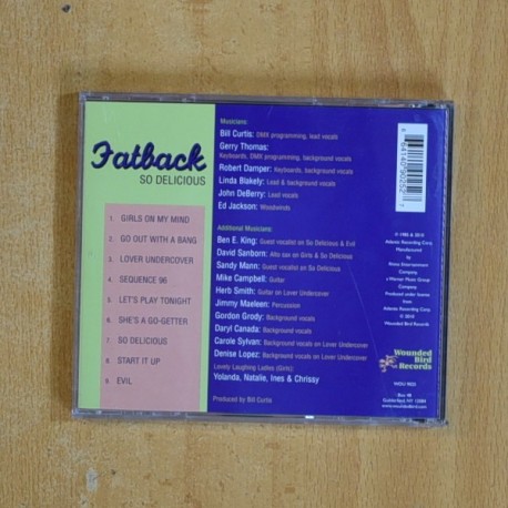 FATBACK - SO DELICIOUS - CD