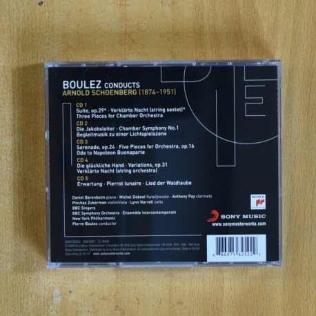 BOULEZ - CONDUCTS SCHOENBERG I - CD