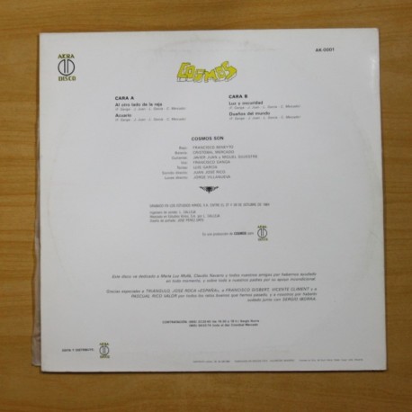 COSMOS - AL OTRO LADO DE LA REJA - MAXI