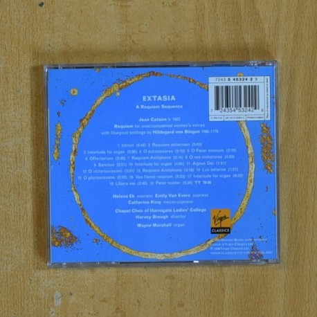 HILDEGARD VON BINGEN - EXTASIA THE MUSIC OF JEAN CATOIRE AND HILDEGARD VON - CD