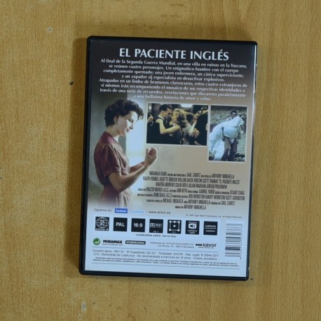 EL PACIENTE INGLES - DVD