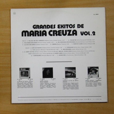 MARIA CREUZA - GRANDES EXITOS VOL 2 - LP