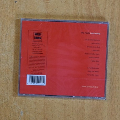 THE PAULS - LAST SUNDAY - CD
