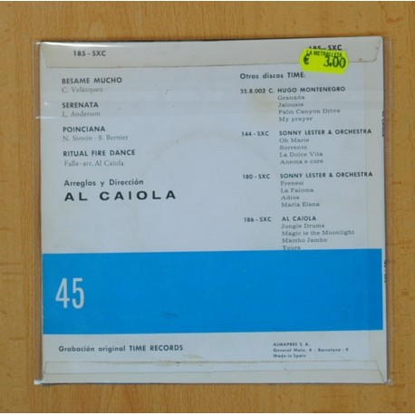 AL CAIOLA - BESAME MUCHO + 3 - EP