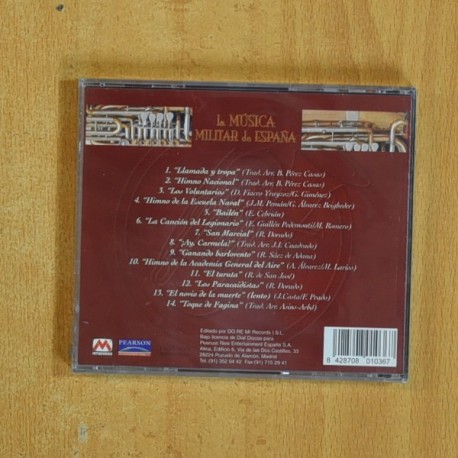 VARIOS - LA MUSICA MILITAR DE ESPAÑA - CD