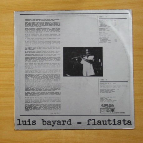 LUIS BAYARD - FLAUTISTA - LP