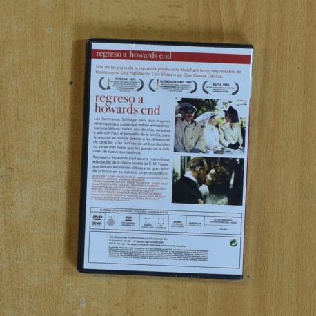REGRESO A HOWARDS END - DVD