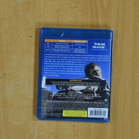 MAD MAX 2 EL GUERRERO DE LA CARRETERA - BLURAY