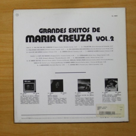 MARIA CREUZA - GRANDES EXITOS VOL 2 - LP