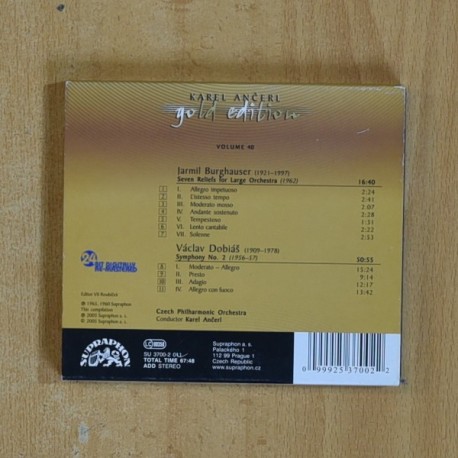 KAREL ANCERL - JARMIL BURGHAUSER - CD