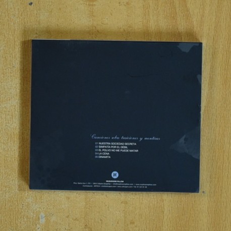 XABEL VEGAS Y LAS UVAS DE LA IRA - CANCIONES SOBRE TRAICIONES Y MENTIRAS - CD