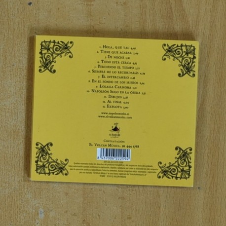 NAPOLEON SOLO - NAPOLEON SOLO EN LA OPERA - CD