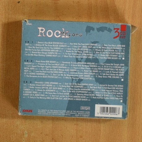 VARIOS - ROCK HEORES - 3 CD