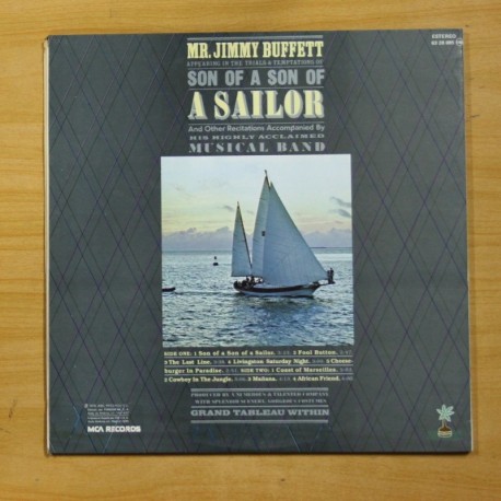 JIMMY BUFFETT - SON OF A SON OF A SAILOR - GATEFOLD - LP