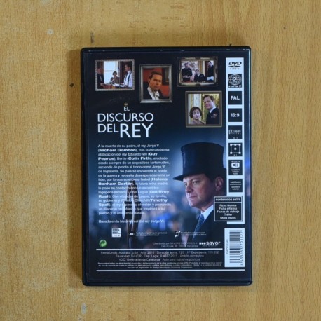EL DISCURSO DEL REY - DVD