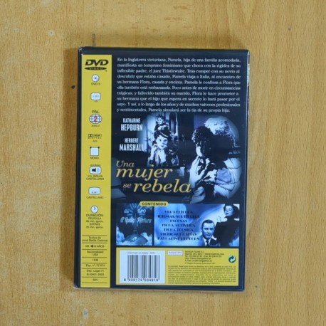UNA MUJER SE REBELA - DVD