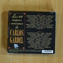 CARLOS GARDEL - LAS 60 MEJORES CANCIONES DE CARLOS GARDEL - CD