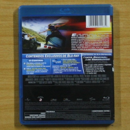 FAST & FURIOUS AUN MAS RAPIDO - BLU RAY